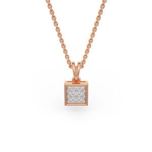 Square Pendant with Diamonds
