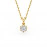 flowery diamond pendant