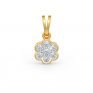 flowery diamond pendant