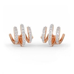 Spiral Diamond Earrings