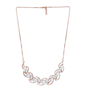 Elliee Wave Diamond Necklace