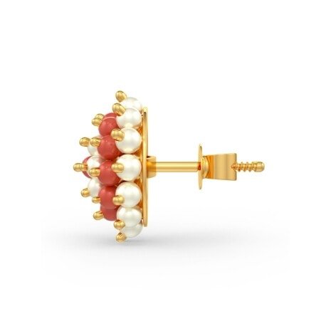 Pearl and Coral Earrings