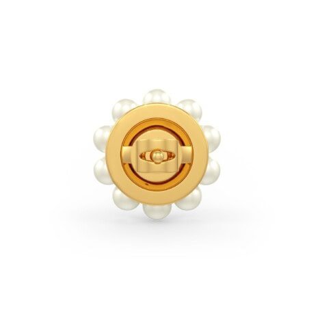 SER-30945 (1) Pearl and Coral Earrings