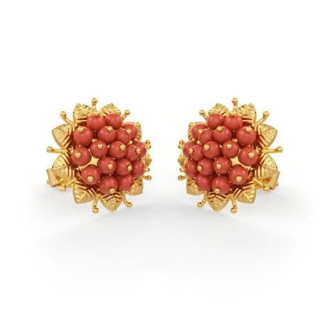 Coral Earrings