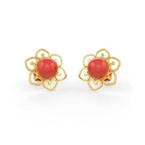 SER-32470 (1) Coral Earrings