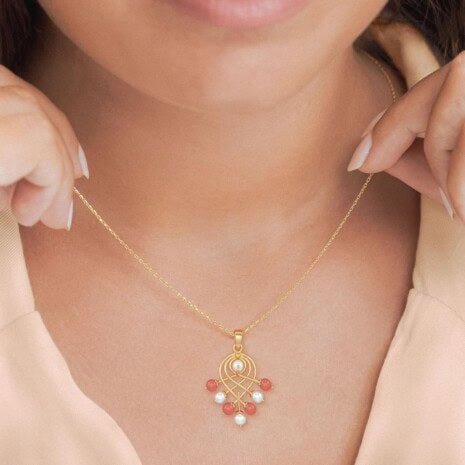 SPD-30798 (1) Pearl coral Pendant