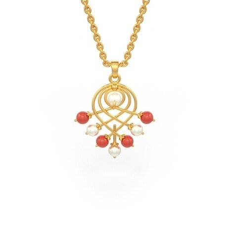 SPD-30798 (2) Pearl coral Pendant