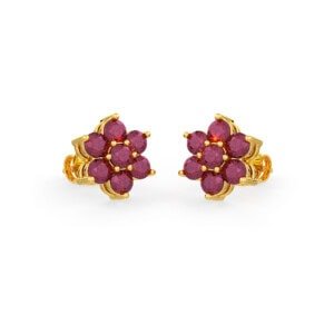 Ruby Stud Earring