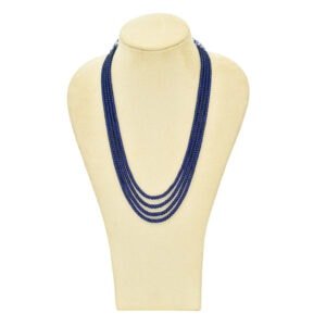 Blue Beads Layered Necklace