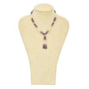 Grey & Silver Agate Necklace