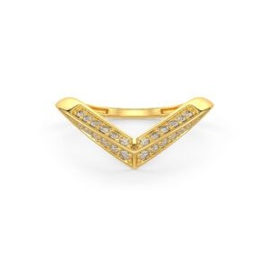 V- Shaped Diamond Ring