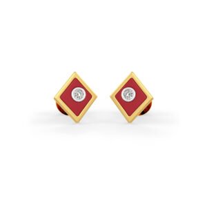 Radiant Diamond Earring in 18kt Gold