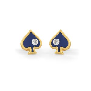 Royal Spade Diamond Earring in 18kt Gold