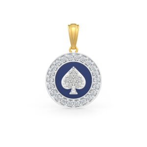Queen’s Spade 18kt Gold and Diamond Pendant