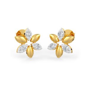 Halo Floral Diamond Earring