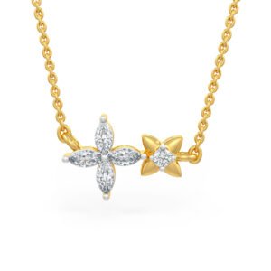 Floral & Star Diamond Pendant
