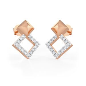 Elara Edge Diamond Earrings